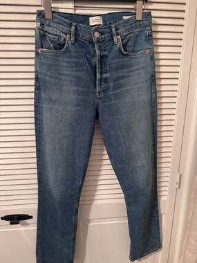 Citizens of Humanity Charlotte High Rise Straight Jeans in Blue Size 27
